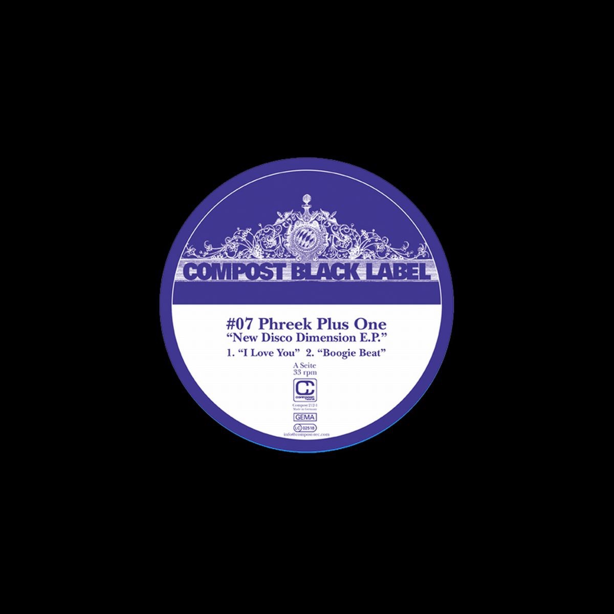 Compost Black Label #07 - New Disco Dimension EP by Phreek Plus One album cover