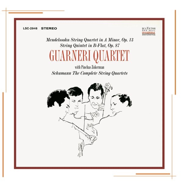 Mendelssohn & Schumann: String Quartets by Guarneri Quartet album cover