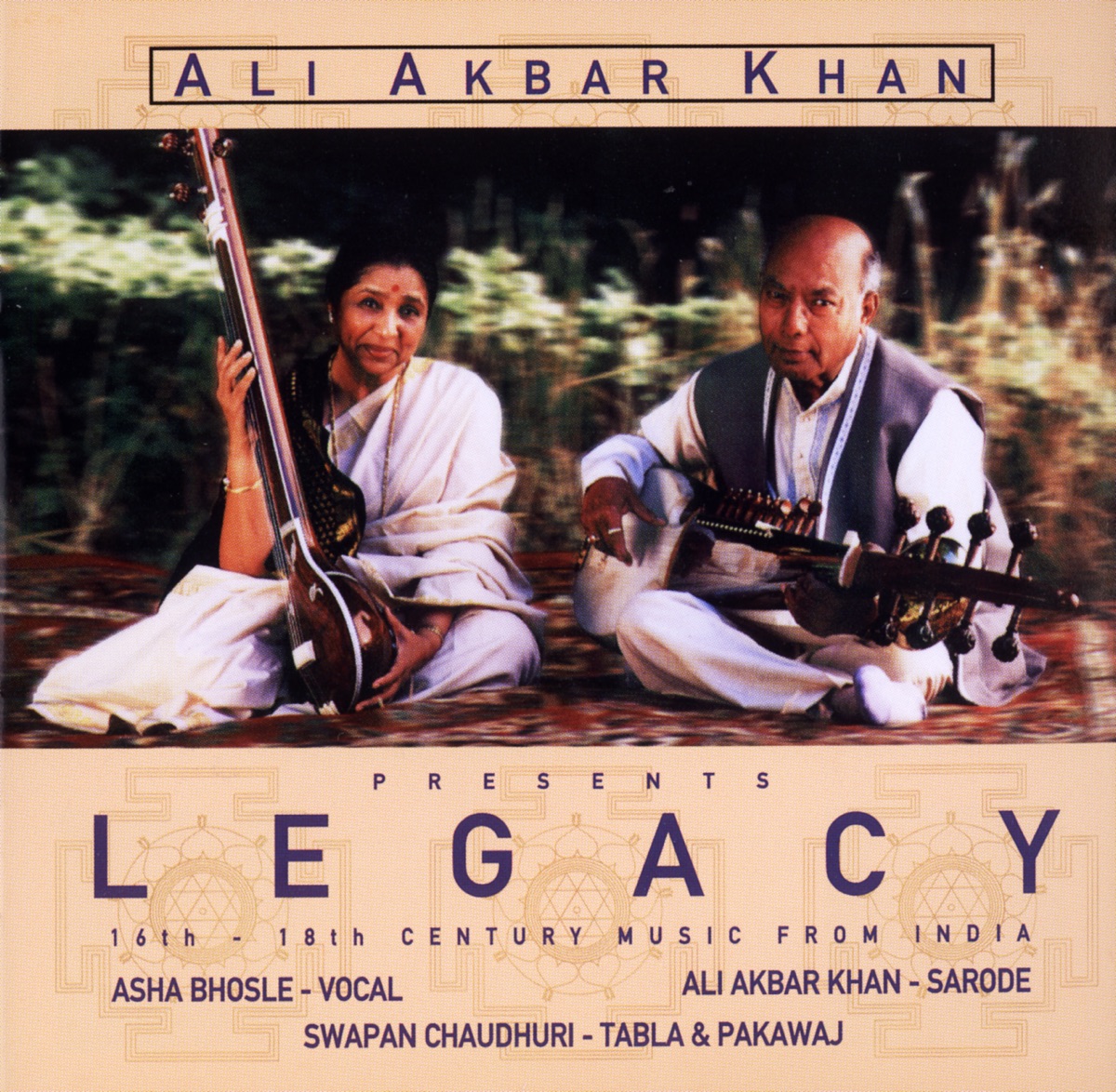 Legacy by Asha Bhosle, Swapan Chaudhuri & Ali Akbar Khan album cover