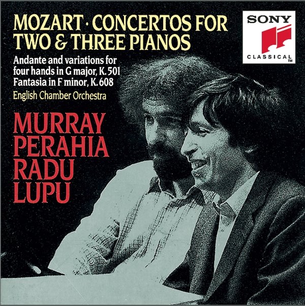 Mozart: Concertos for 2 & 3 Pianos; Andante and Variations for Piano Four Hands by English Chamber Orchestra, Murray Perahia & Radu Lupu album cover