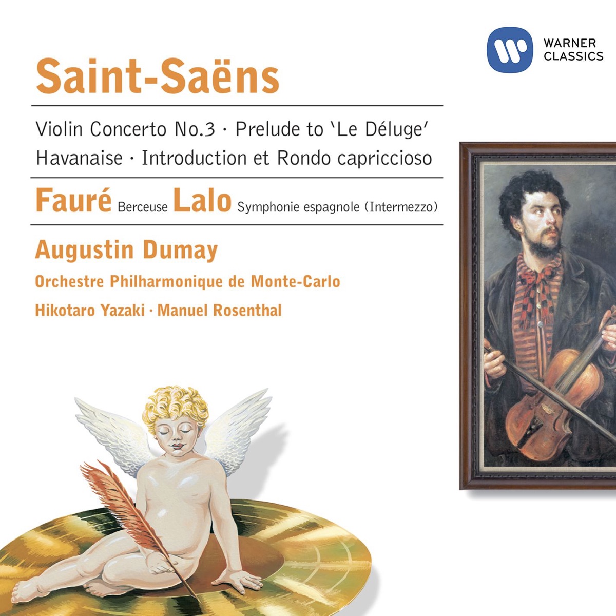 Saint-Saëns: Violin Concerto No 3 by Augustin Dumay & Orchestre Philharmonique De Monte-Carlo album cover