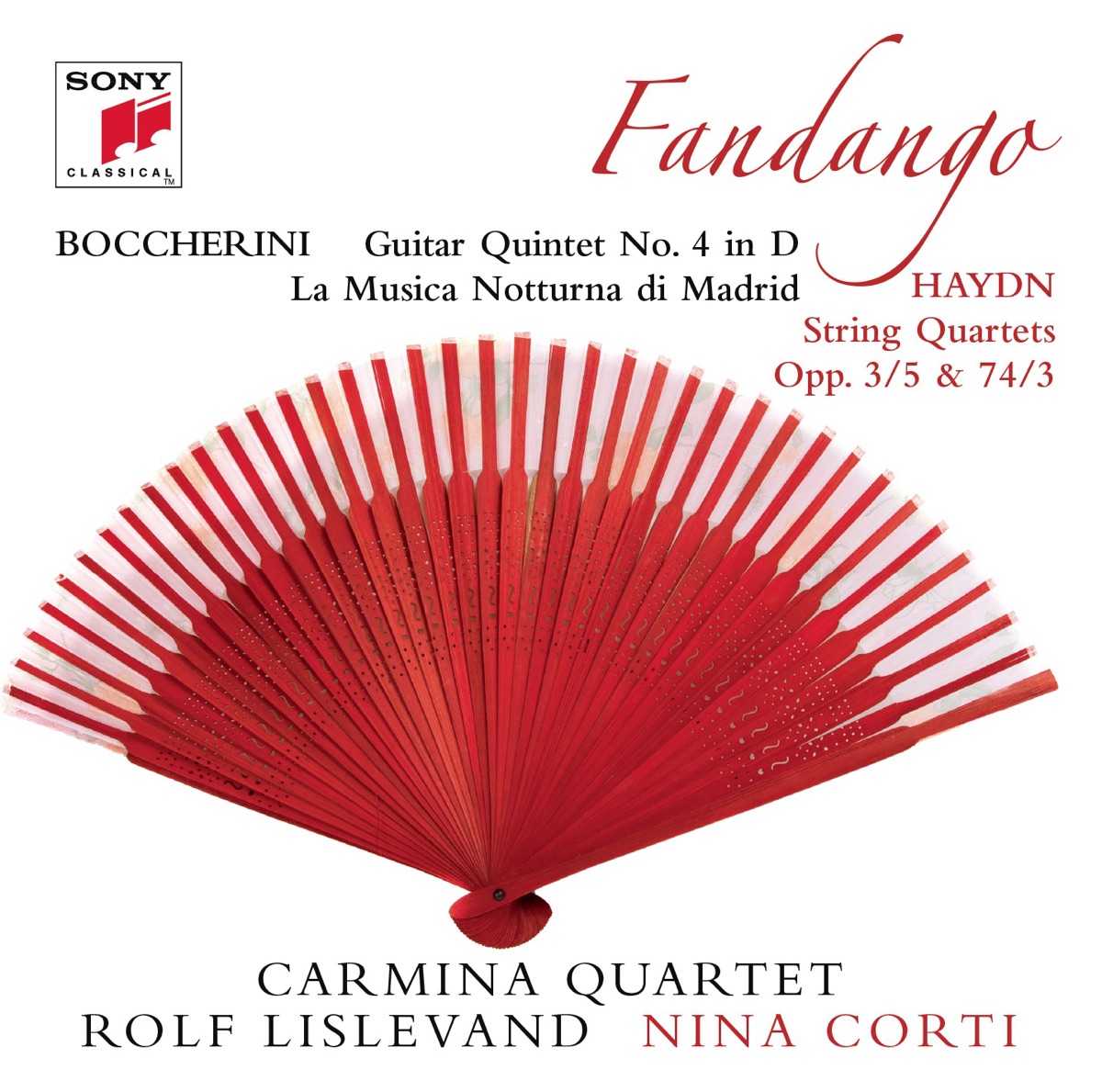 Boccherini: La Musica Notturna Di Madrid & "Fandango" Quintet by Carmina Quartett album cover
