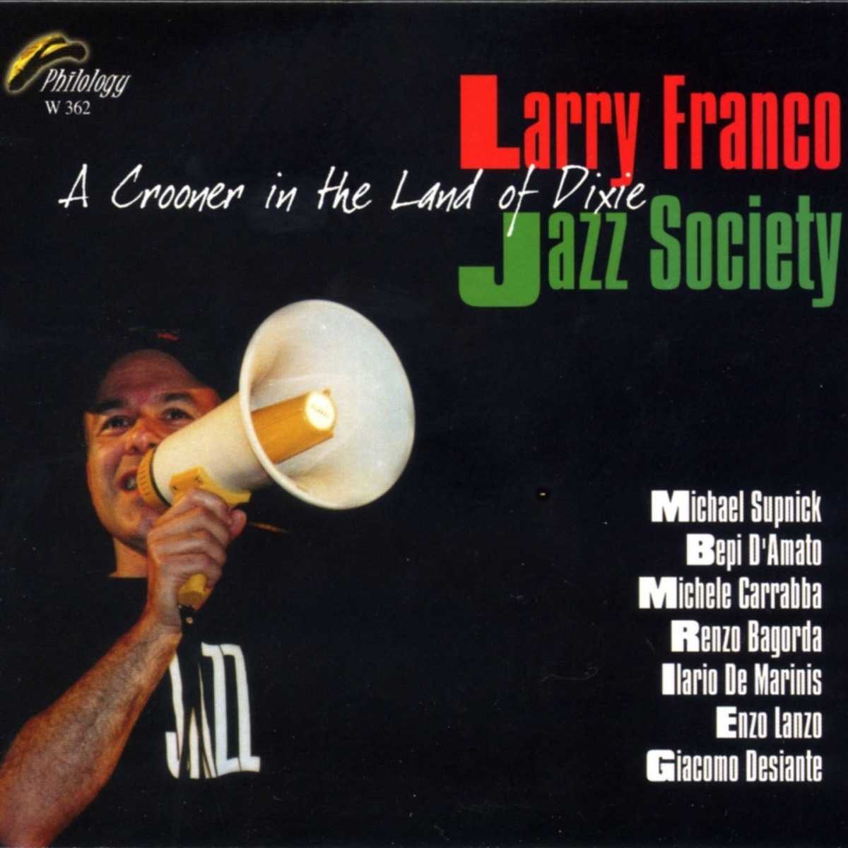 A Crooner In the Land of Dixie by Larry Franco album cover