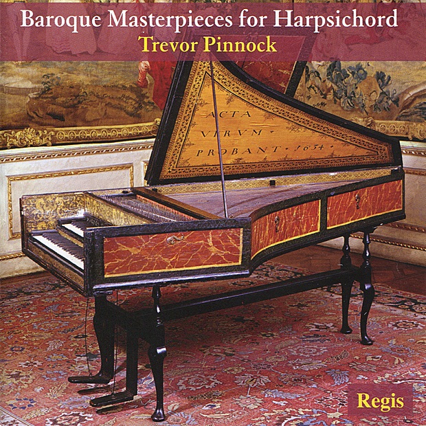 Baroque Masterpieces for Harpsicord by Trevor Pinnock album cover