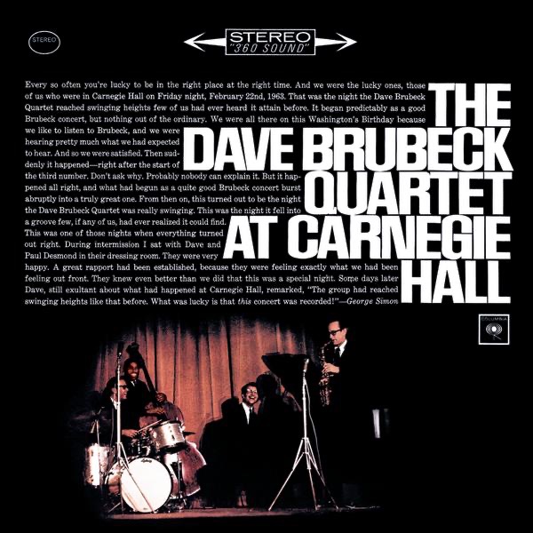 At Carnegie Hall (Live) by The Dave Brubeck Quartet album cover