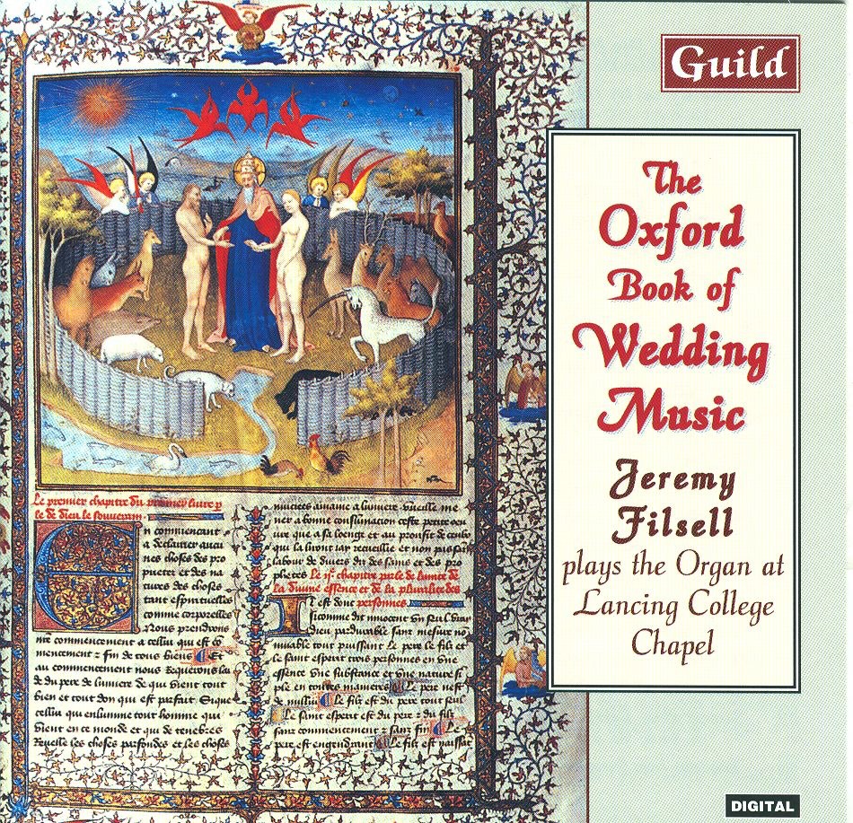The Oxford Book of Wedding Music by Jeremy Filsell album cover
