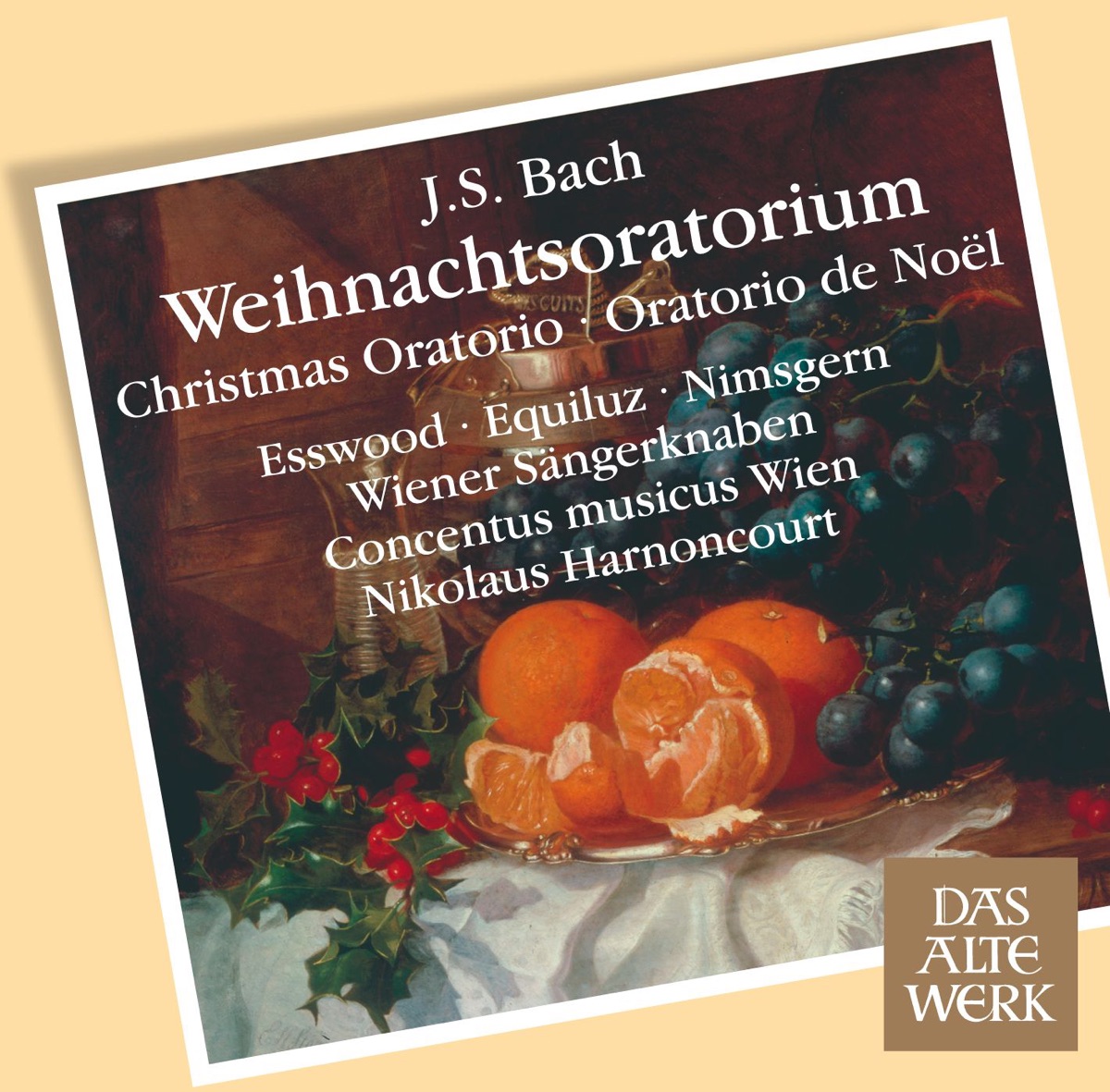 Bach, JS : Weihnachtsoratorium (Christmas Oratorio) by Chorus Viennensis, Concentus Musicus Wien, Hans Gillesberger, Nikolaus Harnoncourt & Vienna Boys' Choir album cover