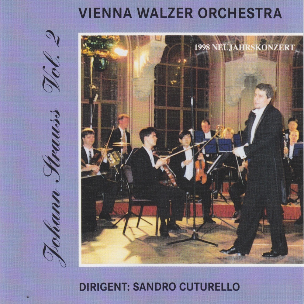Johann Strauss, Vol. 2 by Vienna Walzer Orchestra, Sandro Cuturello, Elena Schreiber & Annabella Redman album cover