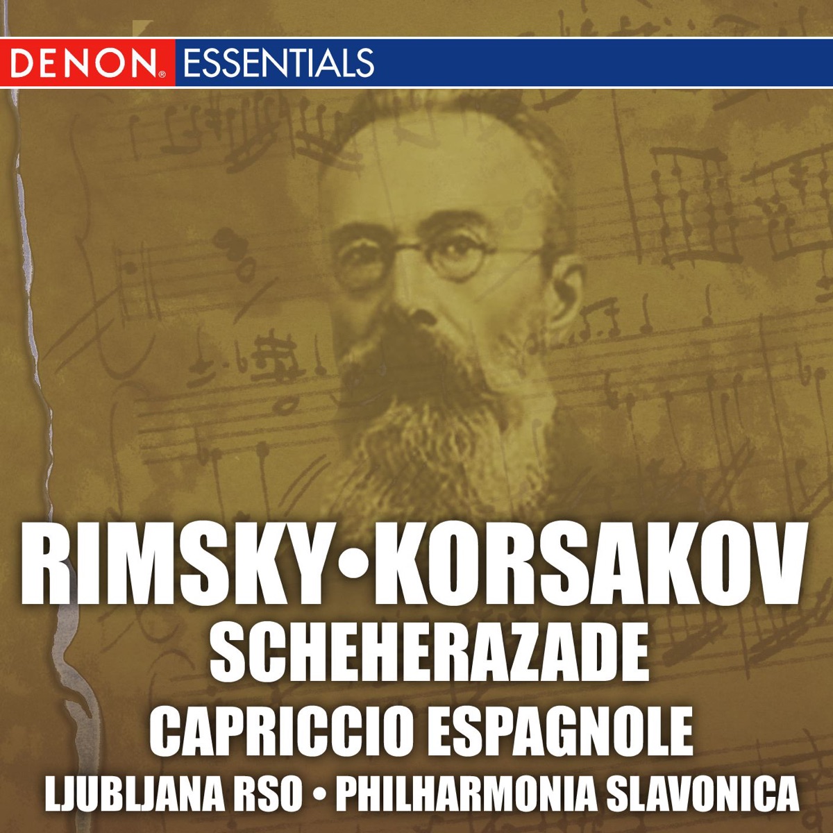 Rimsky-Korsakov: Scheherazade & Capriccio Espanole by Albert Lizzio, Bystrik Rezucha & Slovak Philharmonic album cover