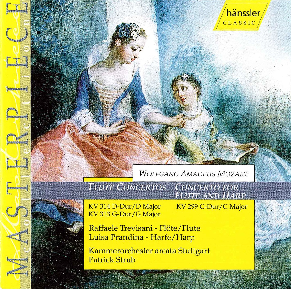 Mozart: Flute Concertos Nos. 1 and 2 - Concerto for Flute and Harp by Raffaele Trevisani, Patrick Strub, Stuttgart Chamber Orchestra & Luisa Prandina album cover