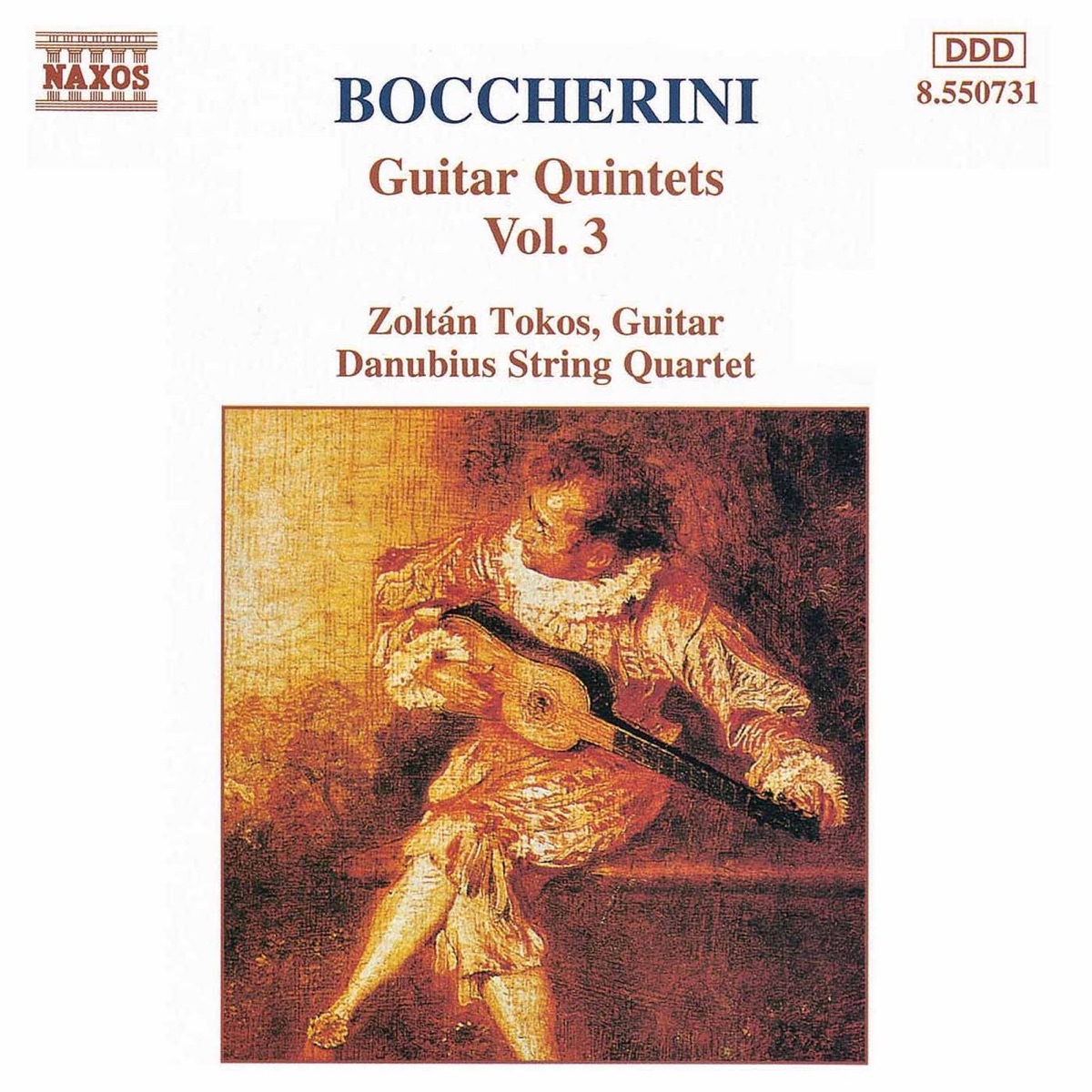 Boccherini: Guitar Quintets, Vol. 3 by Danubius Quartet, Zoltan Tokos & György Éder album cover