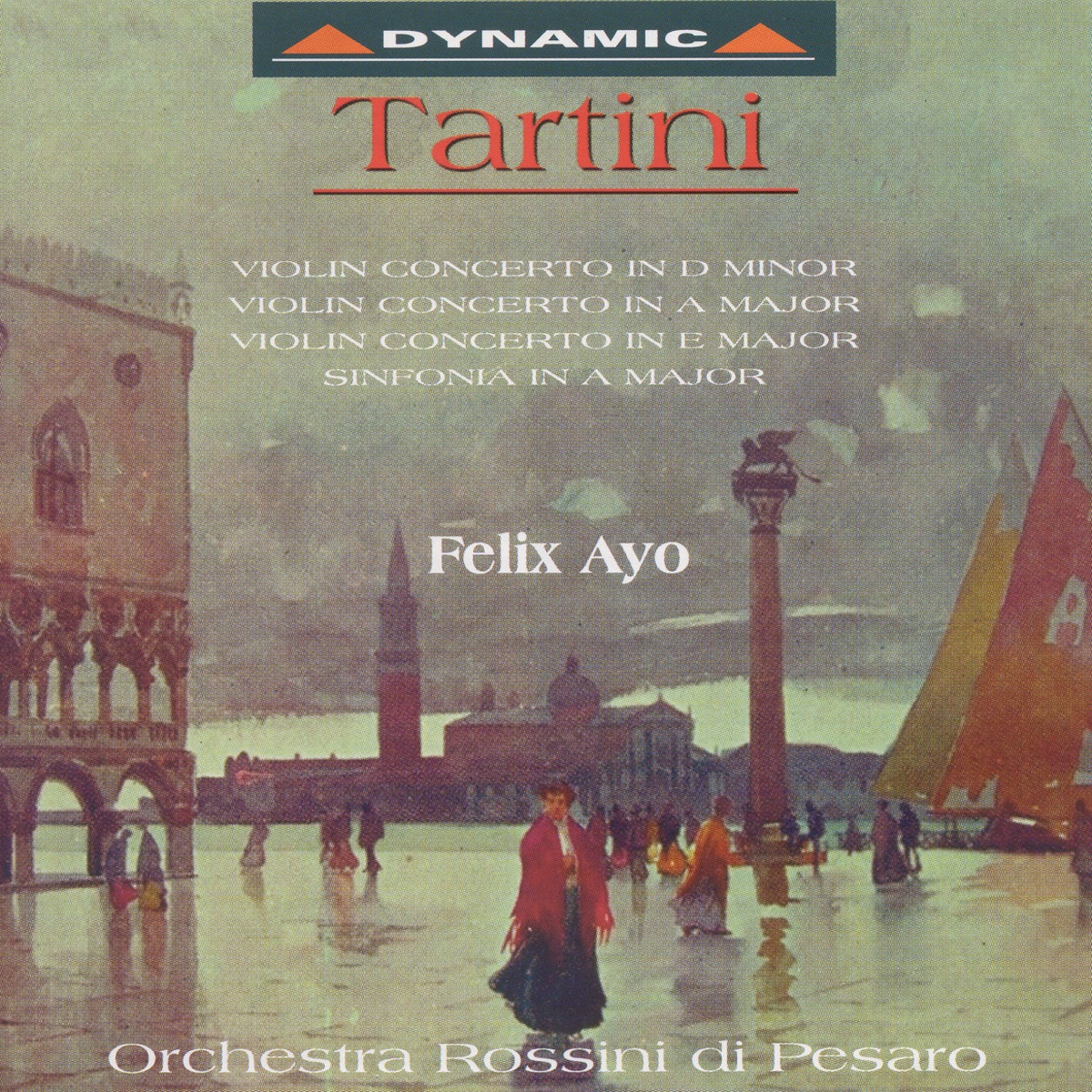 Tartini: Violin Concertos, Vol. 1 by Felix Ayo & Orchestra Rossini di Pesaro album cover
