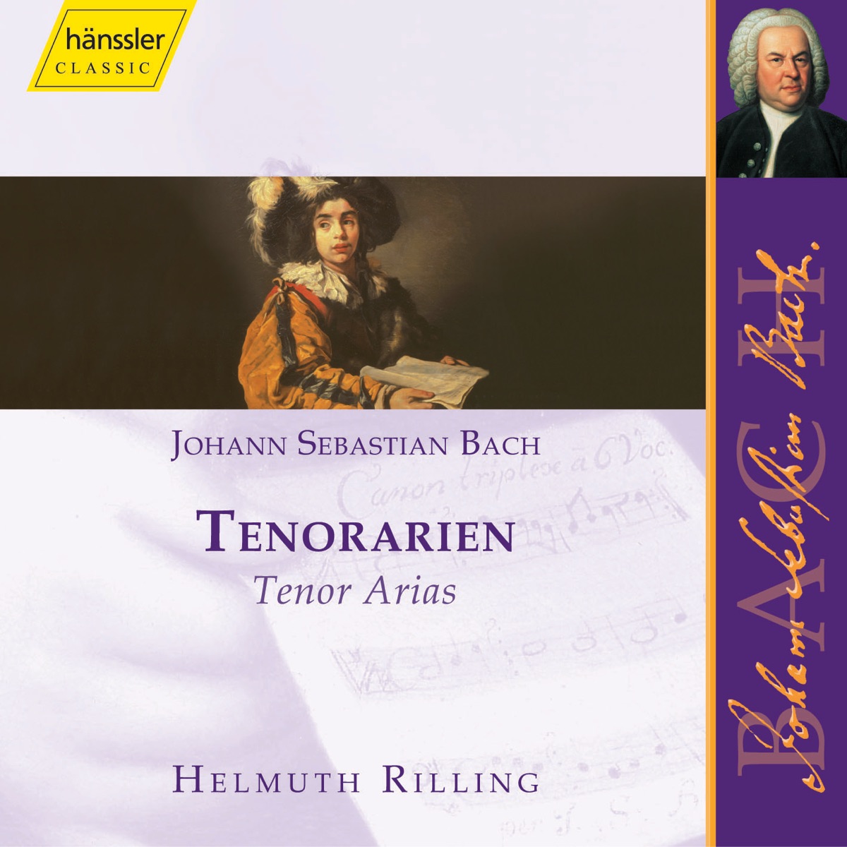 Bach, J.S.: Tenor Arias by Gächinger Kantorei Stuttgart, Helmuth Rilling, Stuttgart Bach Collegium, Aldo Baldin, Adalbert Kraus, Peter Schreier, Lutz-Michael Harder, Kurt Equiluz, Theo Altmeyer, Philippe Huttenlocher & Frieder Lang album cover