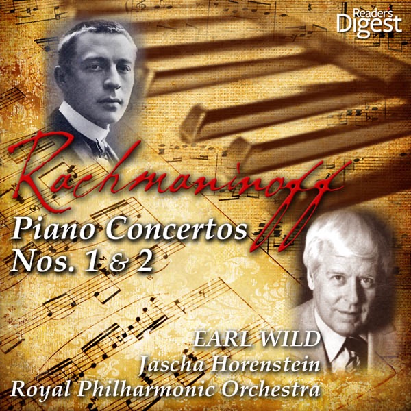 Rachmaninoff: Piano Concertos Nos. 1 and 2 by Earl Wild, Jascha Horenstein & Royal Philharmonic Orchestra album cover