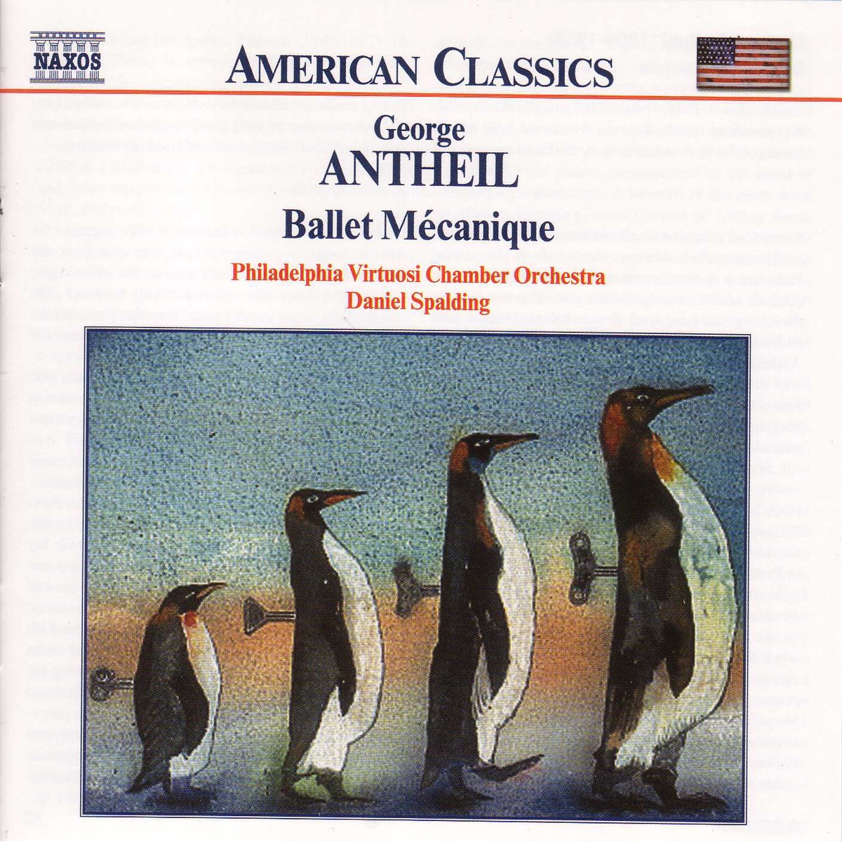 Antheil: Ballet Mecanique, Serenade for String Orchestra by Daniel Spalding & Philadelphia Virtuosi Chamber Orchestra album cover