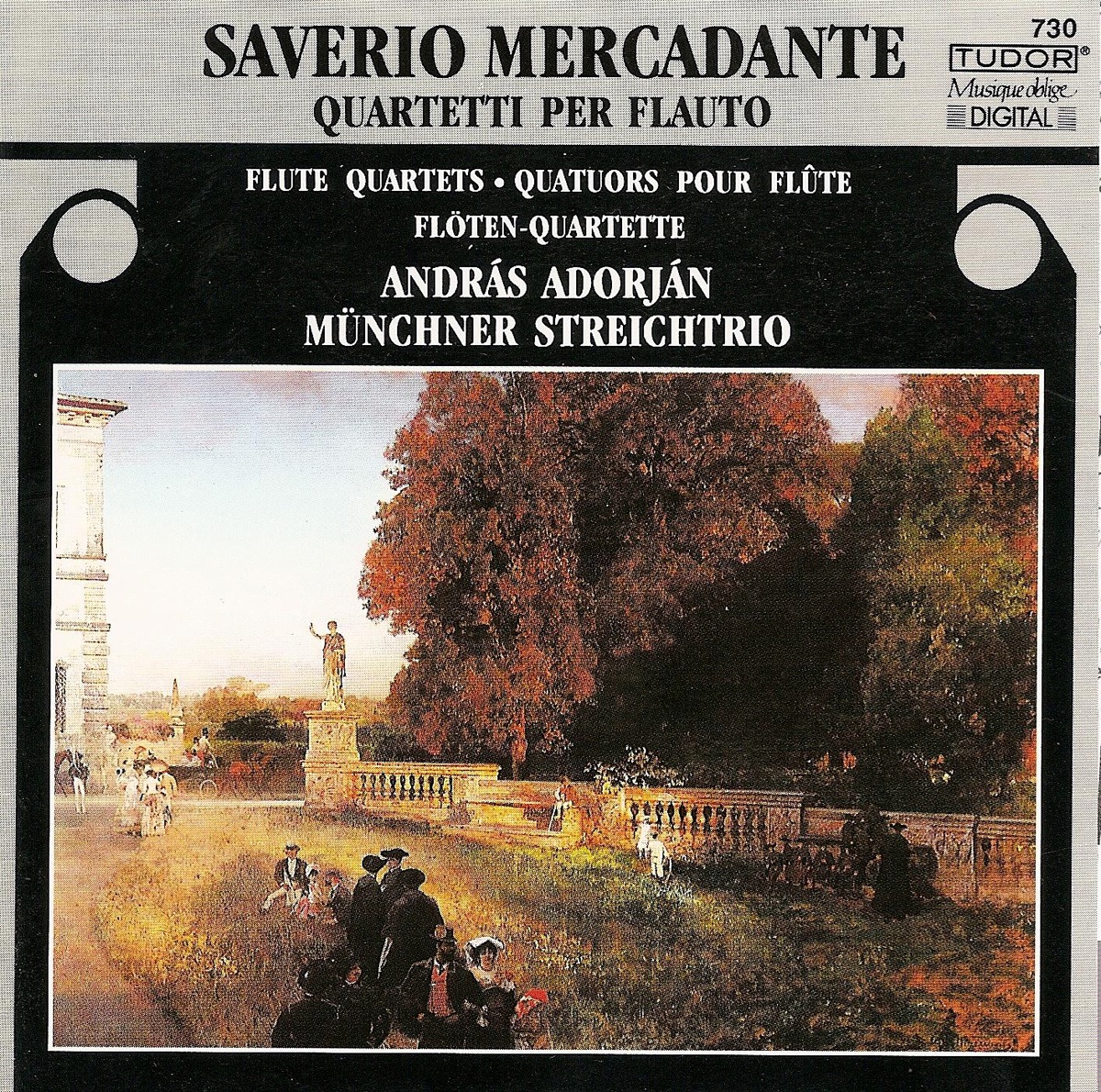Mercadante, S.: Flute Quartets in A Minor - C Major - E Minor - A Major by Andras Adorjan & Munich String Trio album cover