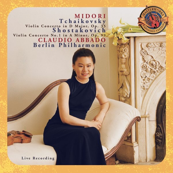 Tchaikovsky & Shostakovich: Violin Concertos by Midori, Claudio Abbado, Berlin Philharmonic & Robert McDonald album cover