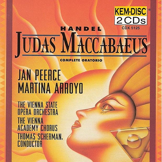 Handel: Judas Maccabaeus by The Vienna Academy Chorus, Thomas Scherman & Orchestra of the Vienna State Opera album cover