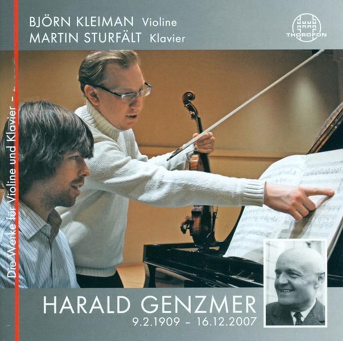 Harald Genzmer: Die Werke fuer Violine und Klavier by Björn Kleiman & Martin Sturfält album cover