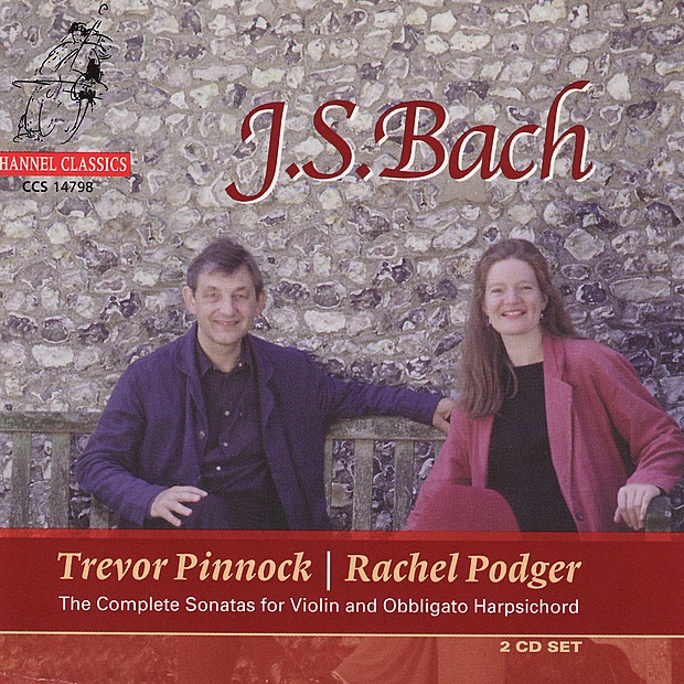 Bach: Sonatas for Violin and Obbligato Harpsichord, Vol. 1 by Rachel Podger & Trevor Pinnock album cover