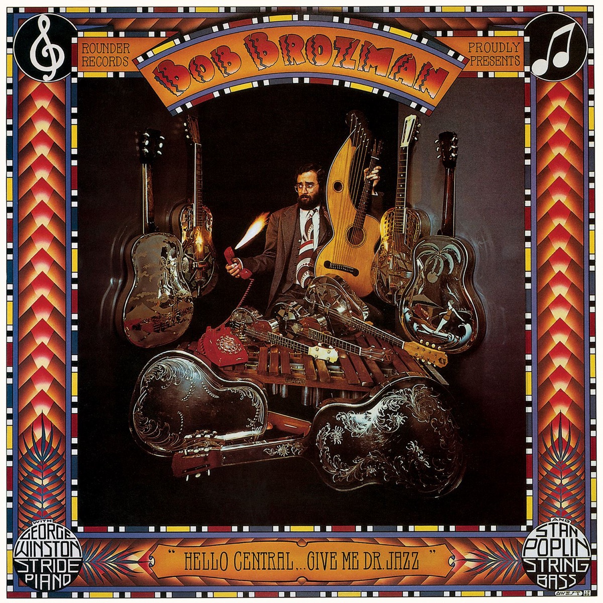 Hello Central, Give Me Dr. Jazz! by Bob Brozman album cover
