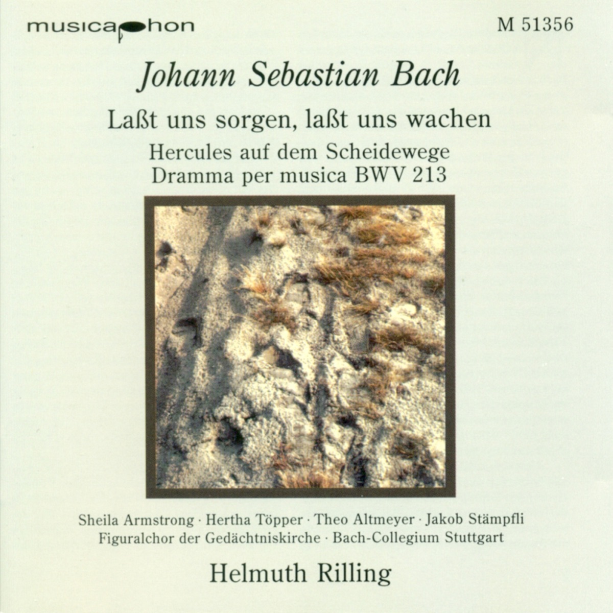 Bach, J.S.: Lasst Uns Sorgen, Lasst Uns Wachen - Keyboard Concerto by Theo Altmeyer, Stuttgart Bach Collegium, Sheila Armstrong, Hertha Töpper, Stuttgart Figuralchor der Gedachtniskirche, Helmuth Rilling, Jakob Stampfli, George Malcolm, Helmut Winschermann & German Bach Soloists album cover