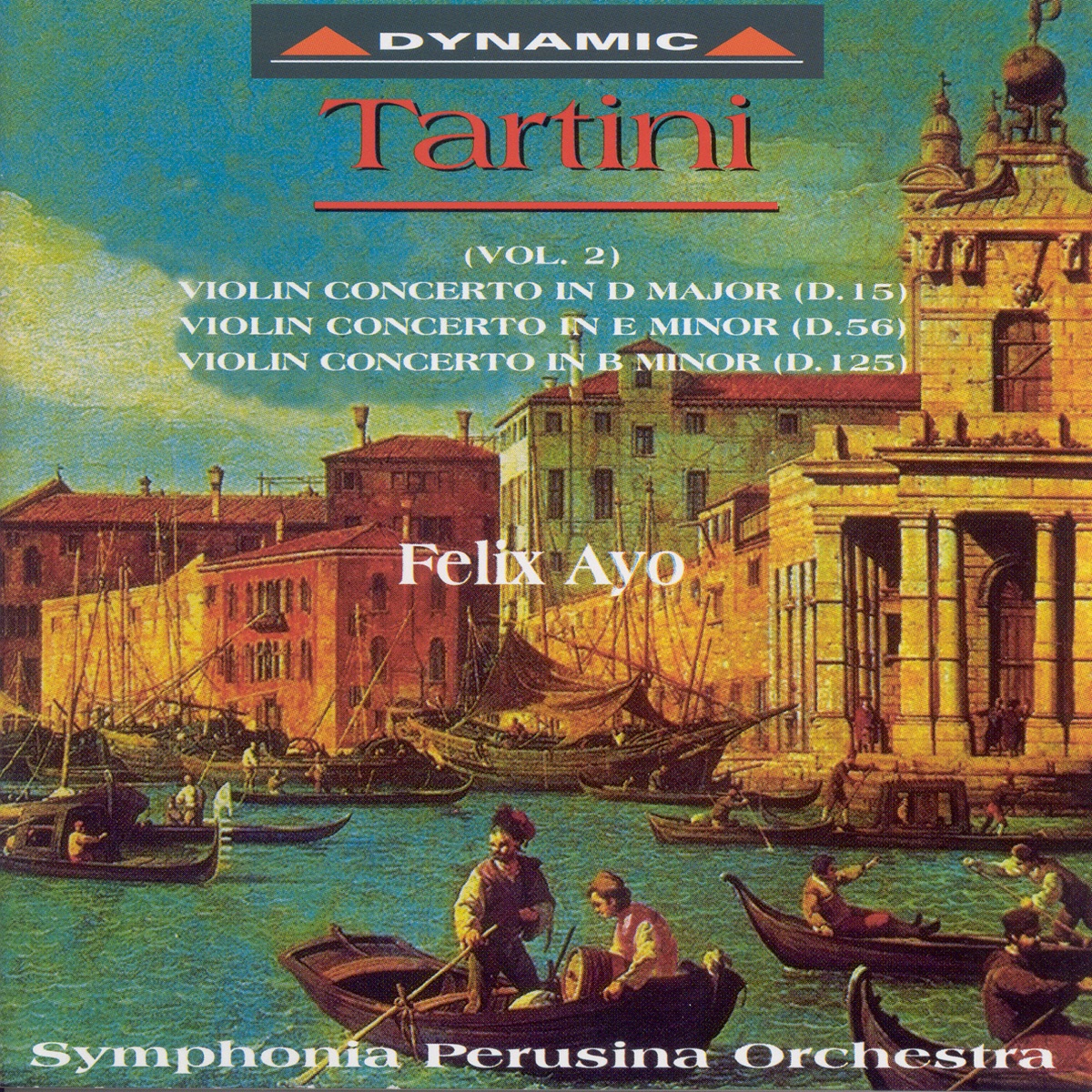 Tartini: Violin Concertos, Vol. 2 by Felix Ayo & Symphonia Perusina album cover