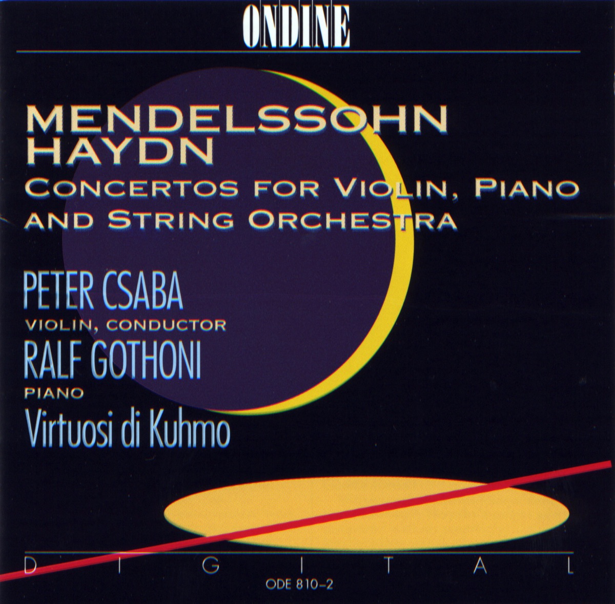 Mendelssohn & Haydn: Concertos for Violin, Piano and String Orchestra by Ralf Gothóni, Peter Csaba & Virtuosi Di Kuhmo album cover