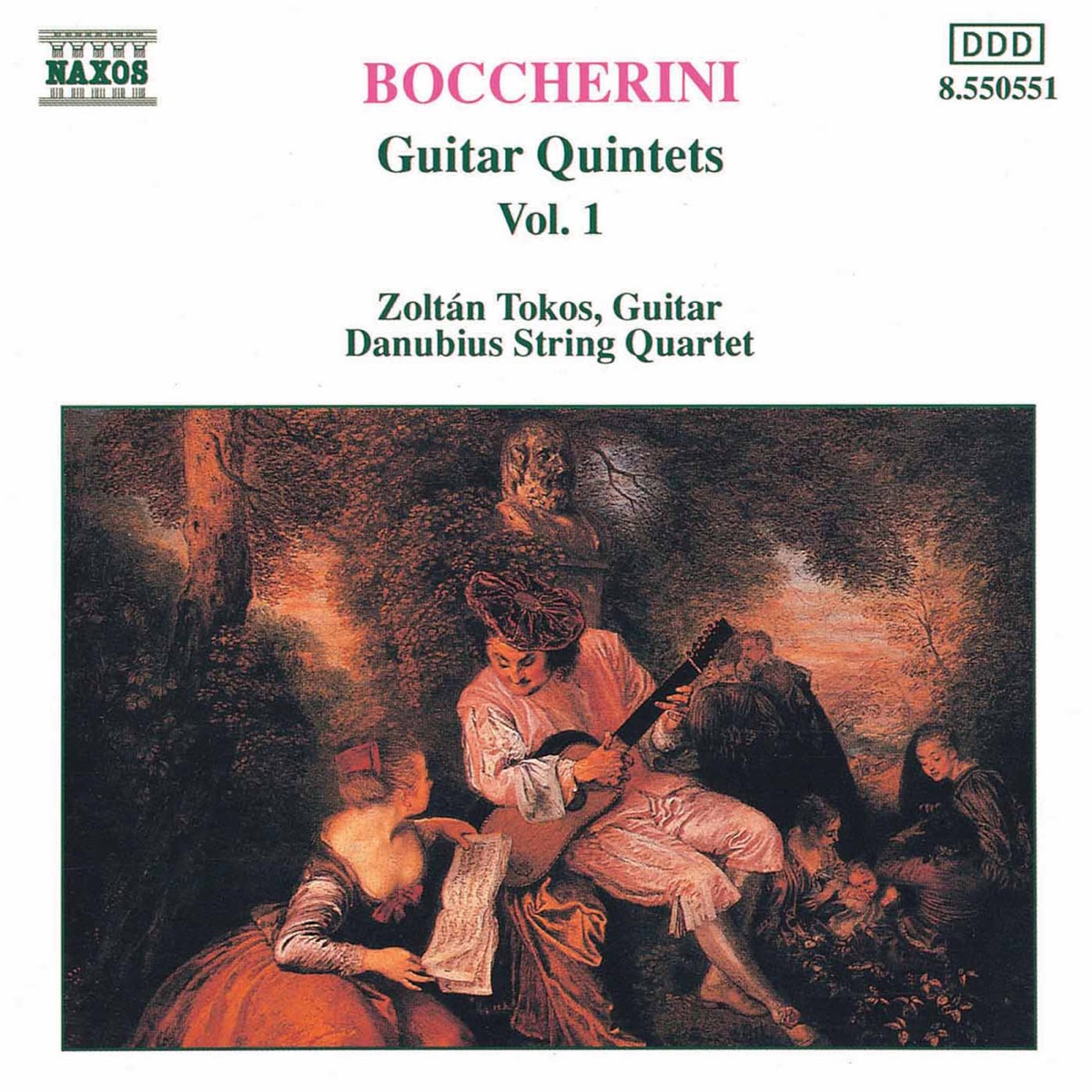 Boccherini: Guitar Quintets, Vol. 1 by Zoltan Tokos album cover