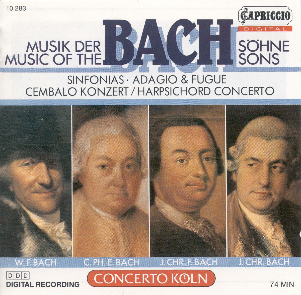 Bach Sons (The) – Bach, J.C.F. - Bach, W.F. - Bach, C.P.E. - Bach, J.C. by Concerto Köln & Gerald Hambitzer album cover