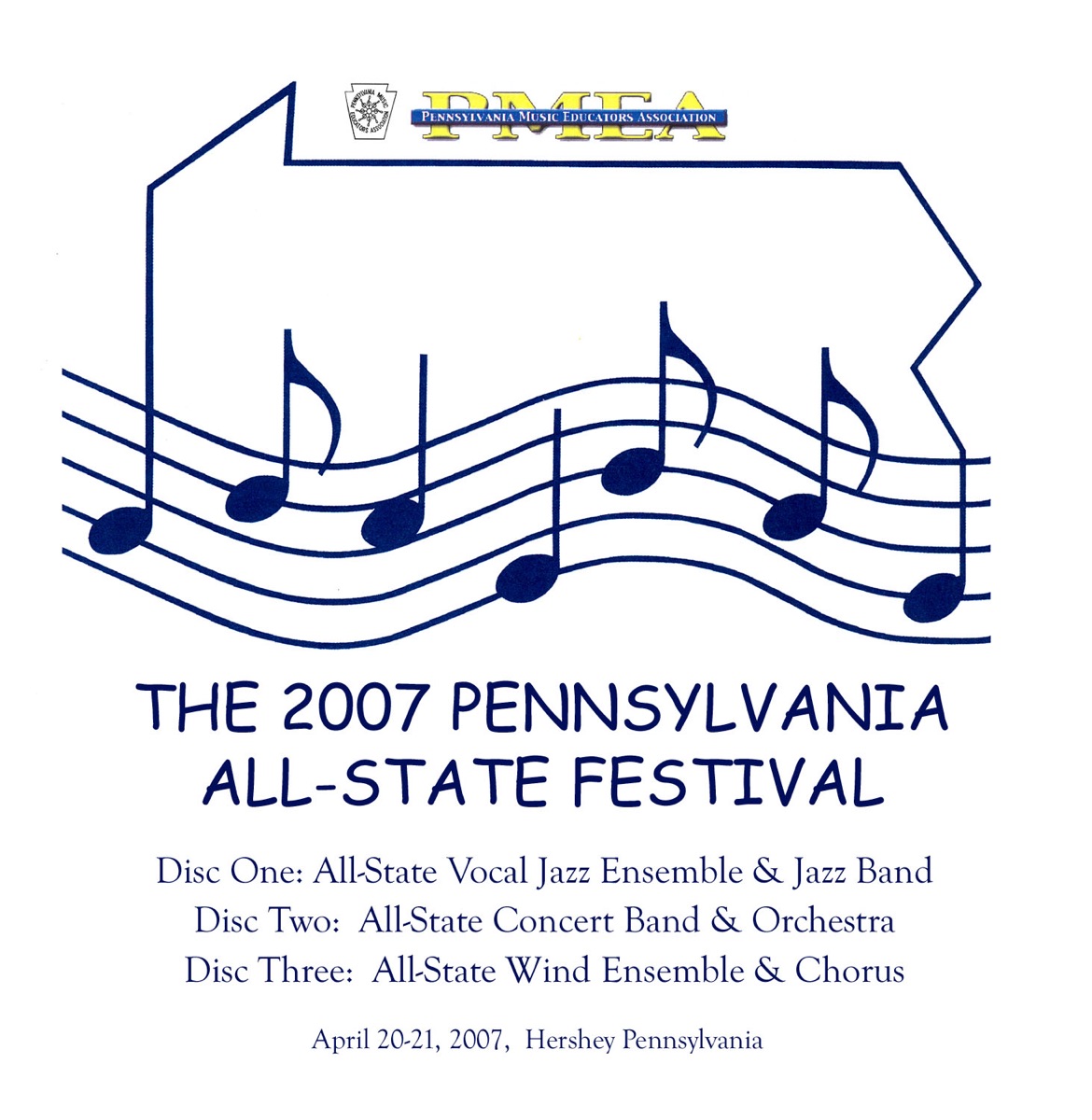 PMEA Pennsylvania 2007 All-State Festival Wind Ensemble Chorus by All-State Wind Ensemble, Virginia Allen, All-State Chorus & Lynne Gackle album cover