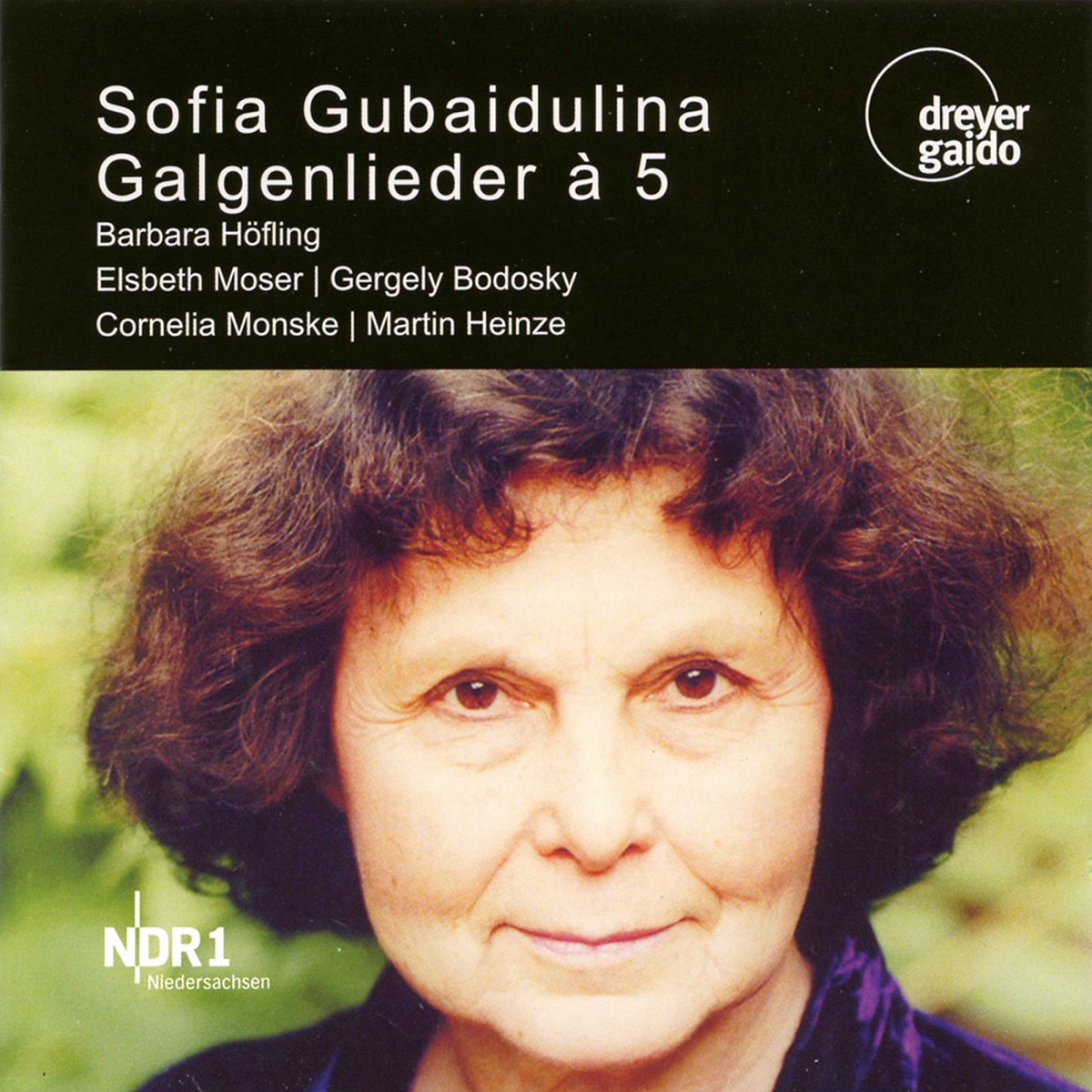 Gubaidulina: Galgenlieder à 5 by Elsbeth Moser, Gergely Bodoky, Cornelia Monske, Barbara Hofling & Martin Heinze album cover