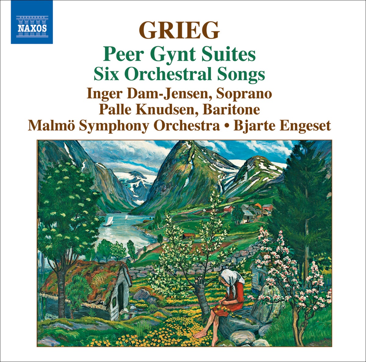 Grieg: Orchestral Music, Vol. 4: Peer Gynt Suites - Orchestral Songs by Bjarte Engeset, Malmö Symphony Orchestra, Inger Dam-Jensen & Palle Knudsen album cover