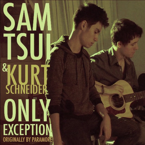 The Only Exception (Acoustic Version) - Single by Sam Tsui & Kurt Hugo Schneider album cover