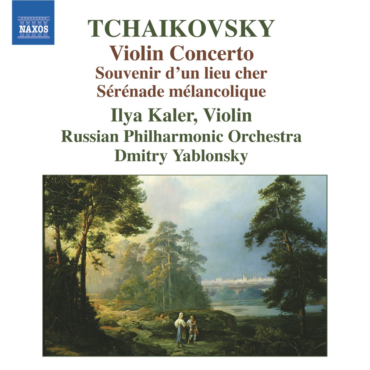 Tchaikovsky: Violin Concerto - Souvenir D'un Lieu Cher by Dmitry Yablonsky, Ilya Kaler & Russian Philharmonic Orchestra album cover