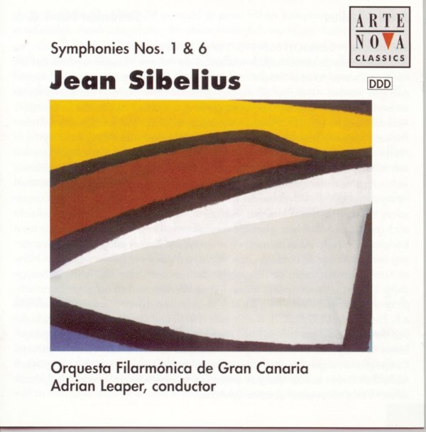 Sibelius: Symphony No. 6 and No. 1 by Adrian Leaper & Orquesta Filarmónica de Gran Canaria album cover
