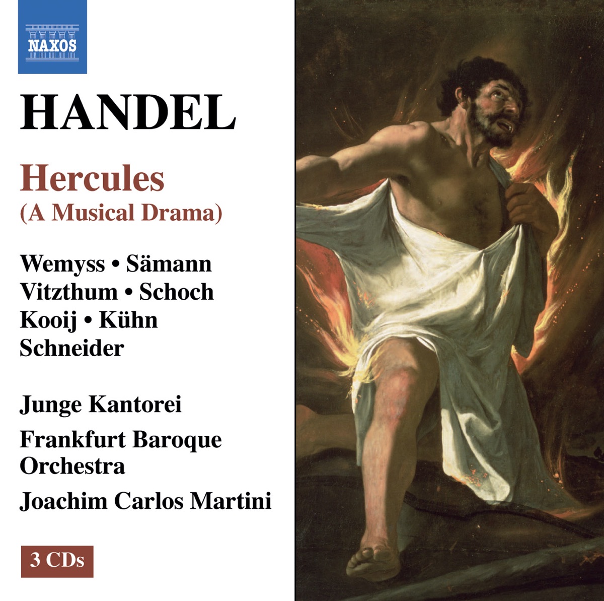 Handel: Hercules by Frankfurt Baroque Orchestra & Joachim Carlos Martini album cover