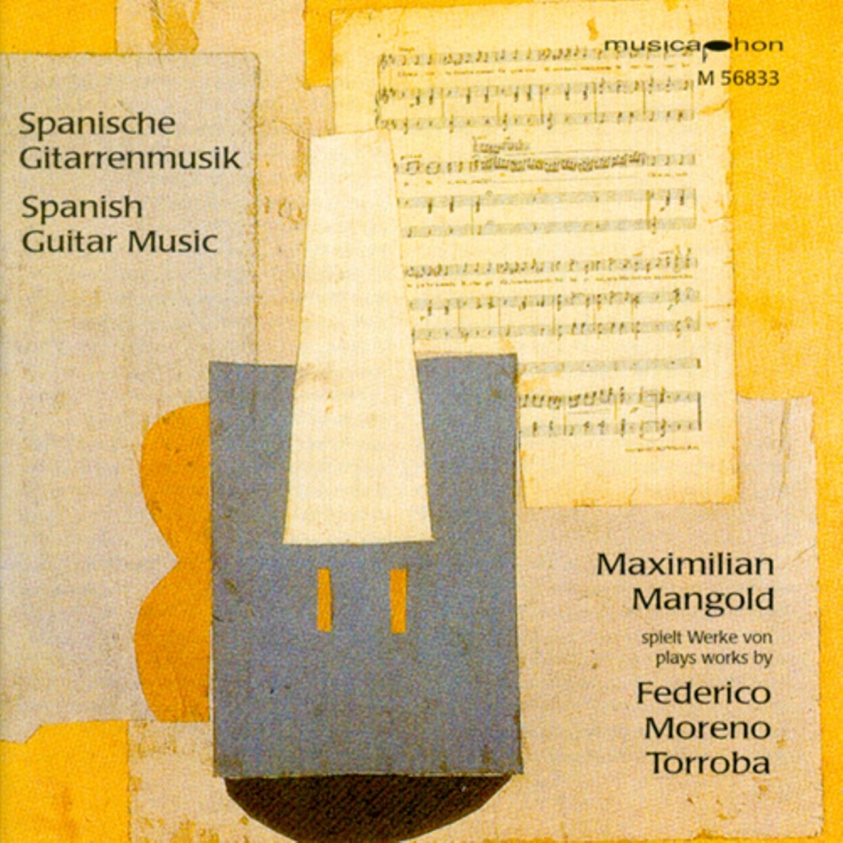 Moreno Torroba, F.: Music for Guitar by Maximilian Mangold album cover