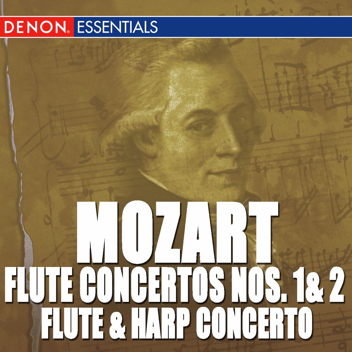 Mozart: Flute & Harp Concerto - Flute Concertos Nos. 1, 2 by Mozart Festival Orchestra, Alberto Lizzio & Alfons Gruber album cover