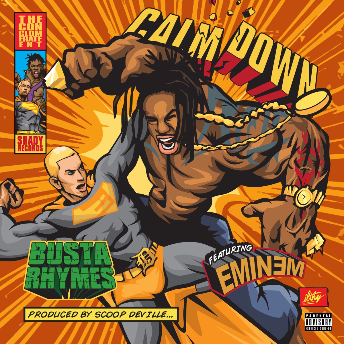 Calm Down (feat. Eminem) - Single by Busta Rhymes album cover