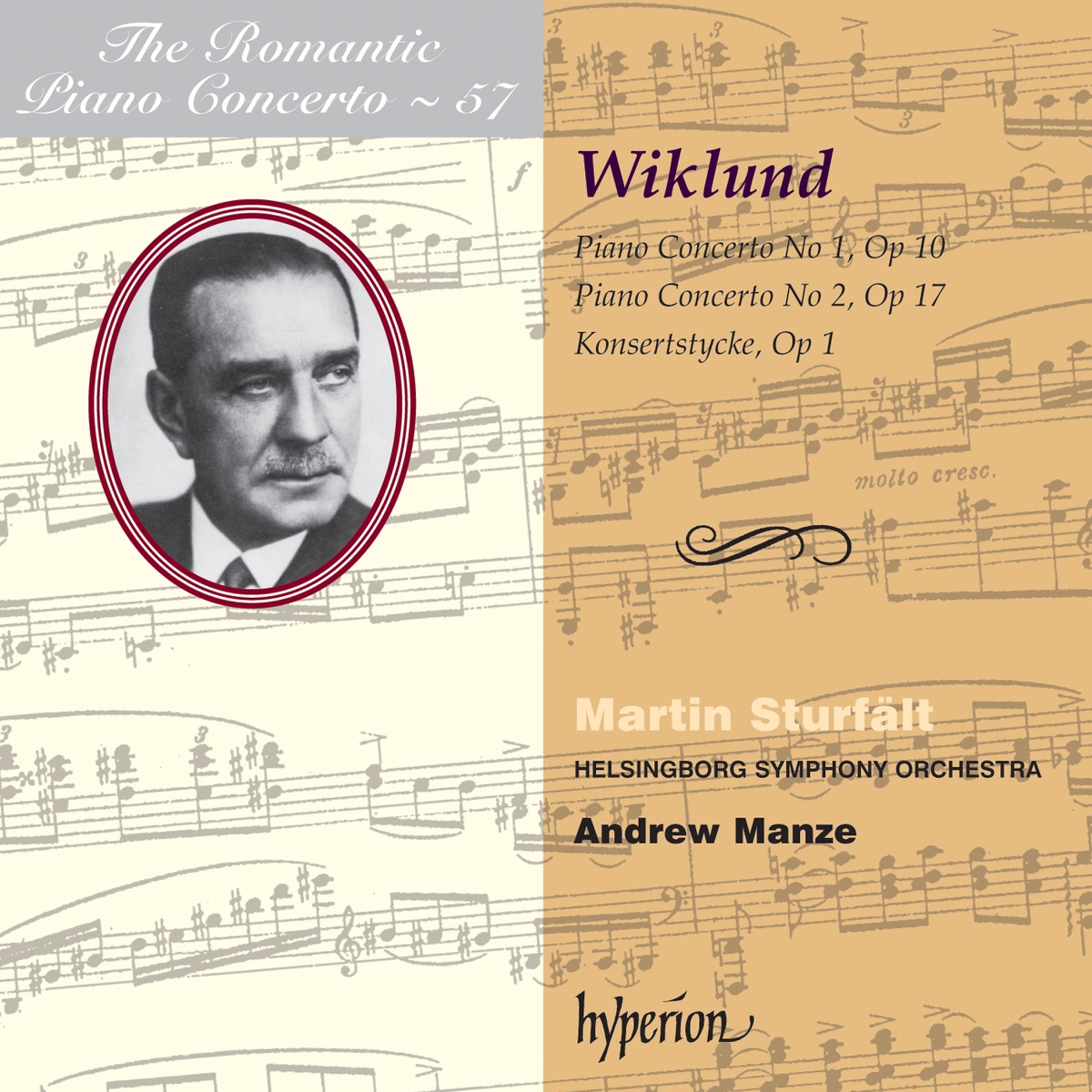 Wiklund: Piano Concertos by Martin Sturfält, Helsingborg Symphony Orchestra & Andrew Manze album cover