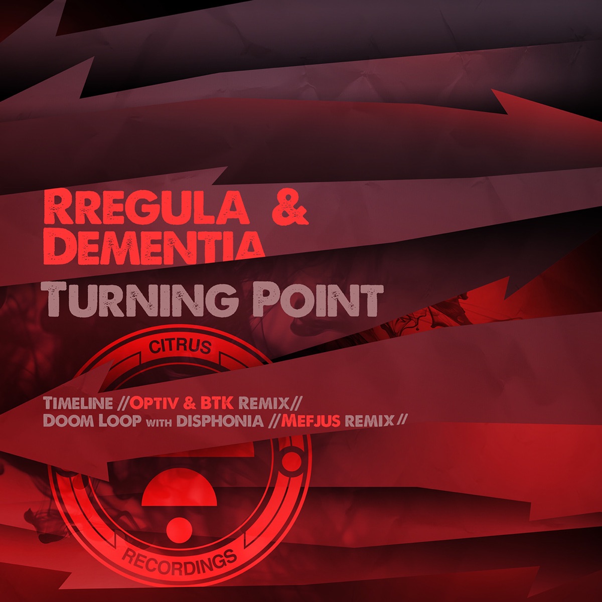 Timeline - Optiv & Btk Remix / Doom Loop - Mefjus Remix - Single by Rregula & Dementia album cover