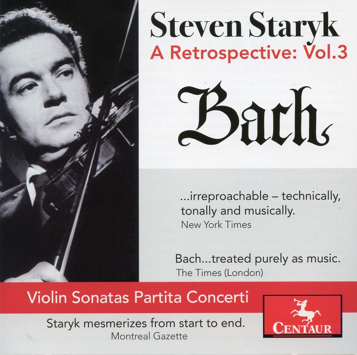 J. S. Bach: A Retrospective, Vol. 3 by Royal Concertgebouw Orchestra, Bernard Haitink, Steven Staryk, Kenneth Gilbert & Vancouver Baroque Orchestra album cover