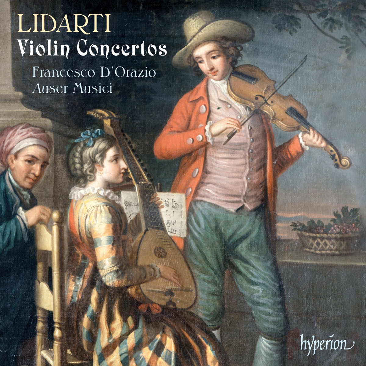 Lidarti: Violin Concertos by Francesco D'Orazio & Auser Musici album cover
