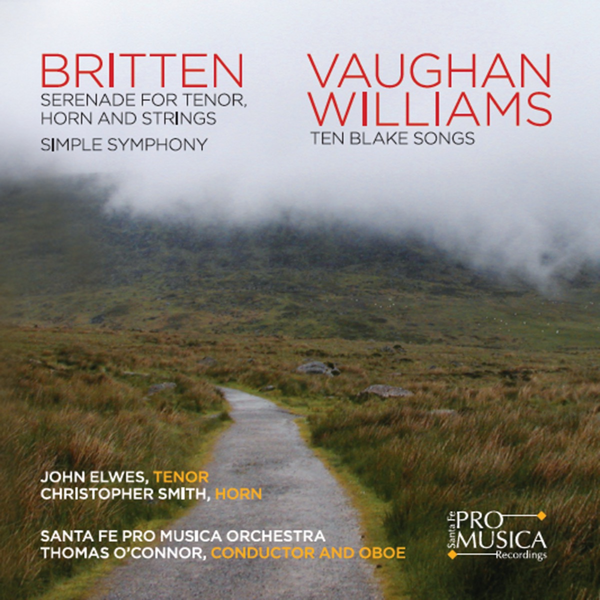 Britten & Vaughan Williams by Santa Fe Pro Musica Orchestra album cover