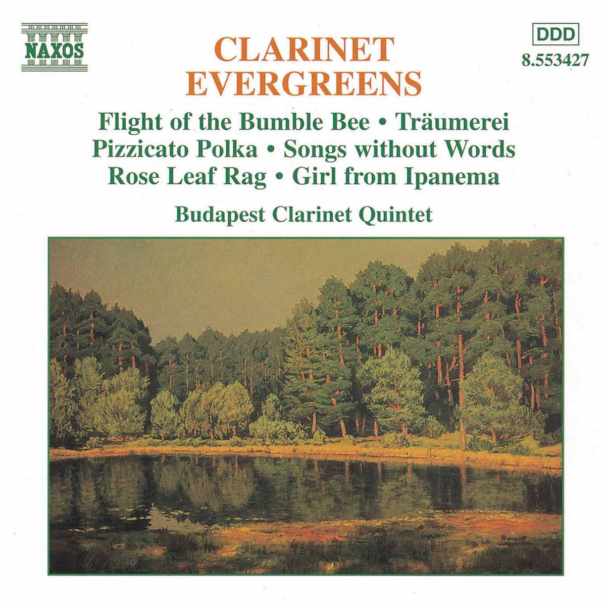 Clarinet Evergreens by Budapest Clarinet Quintet album cover