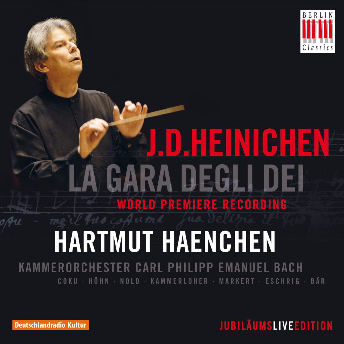 Heinichen: La gara degli dei by Alexandra Coku, Carola Hohn, Simone Nold, Katharina Kammerloher, Annette Markert, Ralph Eschrig, Olaf Bär, Kammerorchester Carl Philipp Emanuel Bach & Hartmut Haenchen album cover