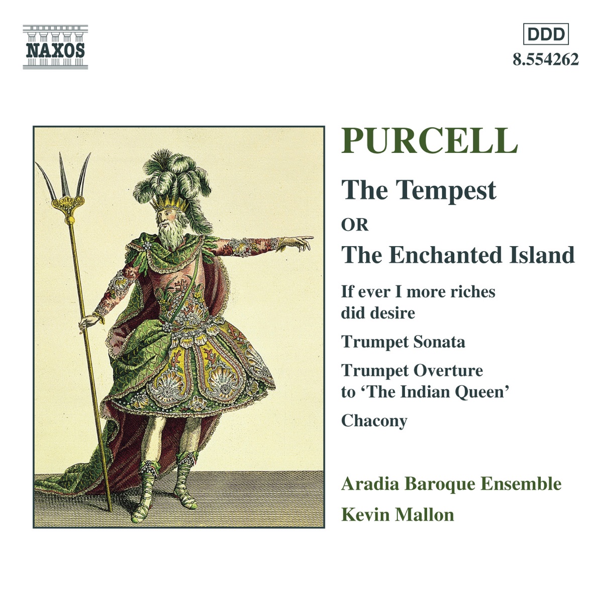 Purcell: Tempest (The) by Aradia Ensemble, Kevin Mallon, Gillian Keith, Nils Brown, Paul Grindlay, Rosemarie van der Hooft, Michael Colvin, Meredith Hall, Brett Polegato & Norman Engel album cover