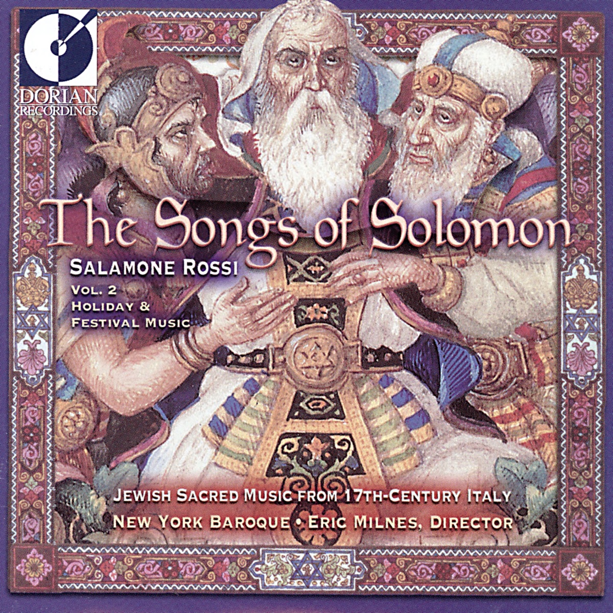 Rossi: The Songs of Solomon by New York Baroque, Eric Milnes, Kurt-Owen Richards, Jennifer Lane, Mark Bleeke, Steven Rickards, Bente Vist, Edward Brewer, Kathy Theil, Peter Becker & Michael Brown album cover