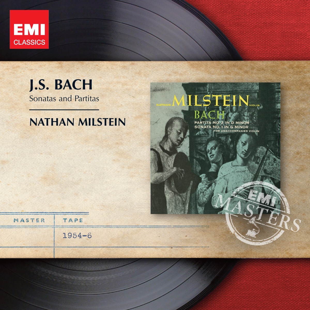 Bach: Sonatas & Partitas by Nathan Milstein album cover
